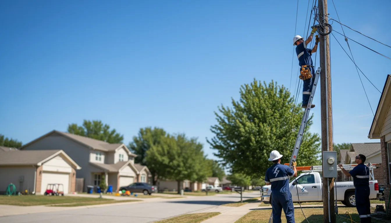 Residential electrician providing installation services in Saratoga, AR
